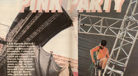 Article from Berlingske tidende on the upcoming Pink Floyd concert in Parken on August 25th, 1994.
